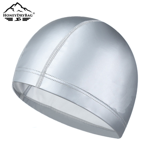 Gorro de Natación Personalizado al por Mayor, Impermeable, de Silicona Plana, de Alta Calidad, Elástico, con Estampado Personalizado, para Nadadores Adultos y Clubes - Product Image 3