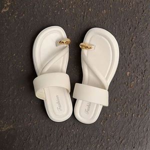 2025 New Outdoor Indoor Women's Fashionable Summer Toe <b>Slides</b> Slippers Custom Sandals <b>Small</b> Fragrance Style Hot-selling - Product Image 4