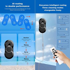 Tự động chân không chuyên nghiệp cửa sổ kính sạch Robot cho nhà thông minh thiết bị điện điều khiển từ xa hộ gia đình sử dụng - Product Image 3