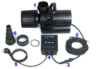 Pompe à eau submersible solaire à vitesse variable 24V 48V DC pompe submersible DC auto-amorçante pour aquarium pour étang à poissons Koi à la maison