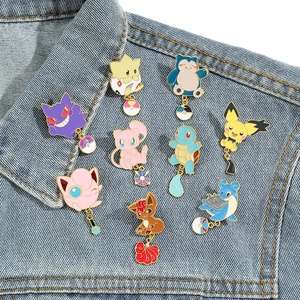 Pins de solapa de esmalte blando y duro de Poké<span class=keywords><strong>mon</strong></span>, al por mayor, con logotipo personalizado profesional, insignias metálicas, broches de moda para ropa y pines para sombrero - Product Image 4