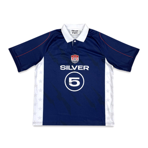 Venta al por mayor original camiseta de fútbol personalizado sublimación diseño calle Retro Polo cuello camiseta de fútbol - Product Image 2