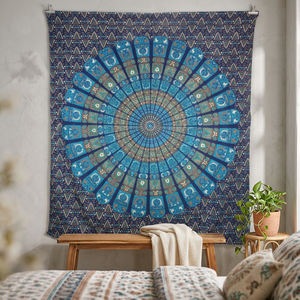 Colección de la mejor calidad, impresionante tapiz de Mandala abstracto Natural indio, colcha de bordado Floral para colgar en la pared para uso doméstico - Product Image 2