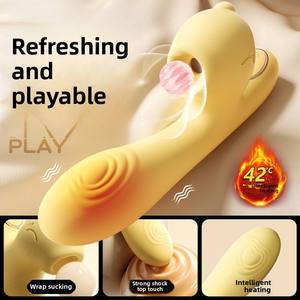 Rechargeable Rabbit <b>Vibrator</b> for Women Heated <b>Vibrator</b> with Constant Temperature Female <b>Vibrator</b> Sex Toys - Product Image 6