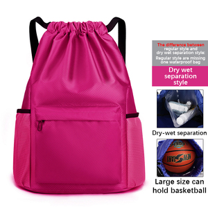 Custom Wafer Proof <b>Drawstring</b> <b>Backpack</b> Draw Gym String Bag for Outdoor Casual <b>Drawstring</b> Bags <b>Backpack</b> <b>Drawstring</b> Bag - Product Image 4