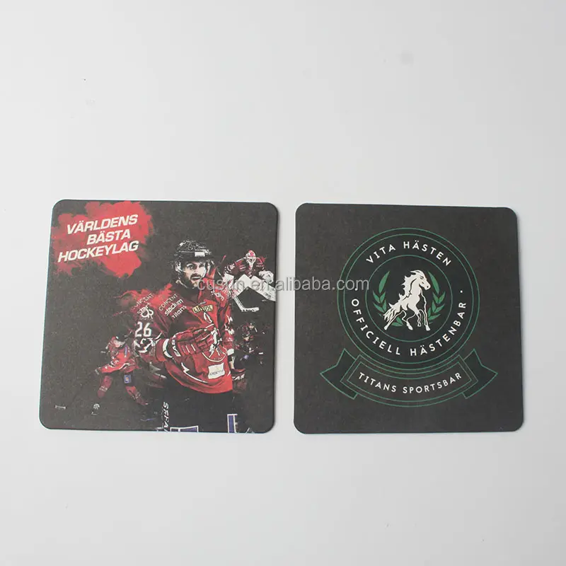 promotional gift cardboard coaster paper drink coaster cheap absorbent paper beer coaster bar table beer cup mat