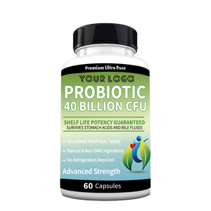 Las cápsulas probióticas mantienen la <span class=keywords><strong>microbiota</strong></span> <span class=keywords><strong>intestinal</strong></span> apoyan la digestión saludable Intestinos equilibrados 40 mil millones de CFU Suplementos probióticos - Product Image 6