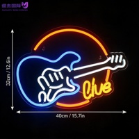 Insegna LED Neon Chitarra Rock, Decorazione Murale per Ristoranti, Bar, Club, Concerti, Camere da Letto, Man Cave, Sale Giochi per Adolescenti e Arredamento Casa