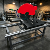Scie à table à eau de 400 mm avec moteur de 2,2-7,5 kW, tension 220 V/380 V pour la découpe de granit, de briques et de blocs de béton