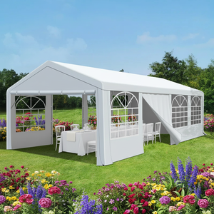 Tende per Eventi da 100 Persone, Struttura Pieghevole in Tubi di Ferro, Impermeabile, Apertura Rapida Automatica, per Uso Esterno, Feste, Giardino e Attività - Product Image 2