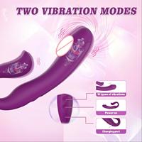 Ylove - Juguetes Sexuales Vibradores Potentes de Silicona Líquida Suave ABS de Doble Cabeza para Mujeres, 10 Modos, Dildo, Vibrador Vaginal, Masajeador
