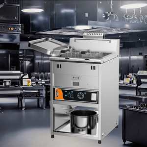 Aangepaste Commerciële Grote 45l Rechtop Gas Lpg Friteuse Met Temperatuurregeling Restaurant Hotel Verticale Kookmachine - Product Image 3