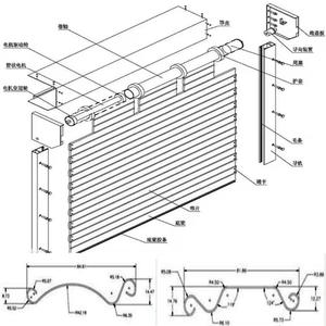 מתכת פס פלדה זפת חיתוך תריס חיתוך דלת ייצור מתגלגל מכונת - Product Image 4