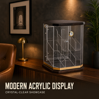 Vente en gros d'usine, personnalisé, écologique, pour présentoir de bureau en plexiglas, capacité de 150 cigares, humidor en acrylique