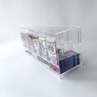 Support d'affichage en acrylique transparent à 6 emplacements pour booster pack Pokémon, distributeur de booster pack Pokémon