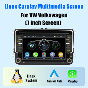 Reproductor Multimedia para Auto de 7'' con Linux para <span class=keywords><strong>Volkswagen</strong></span> VW, con Carplay, Android Auto, Navegación GPS, WIFI, Reproductor de Video MP5 2din - Product Image 2
