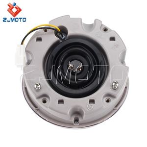 Lampe frontale <span class=keywords><strong>LED</strong></span> ronde pour motos, lentille claire, ampoules <span class=keywords><strong>12V</strong></span> <span class=keywords><strong>35W</strong></span>, douille de faisceau Hi/Lo, pour Vespa LX 125 150 LX125 LX150, 2 pièces - Product Image 5