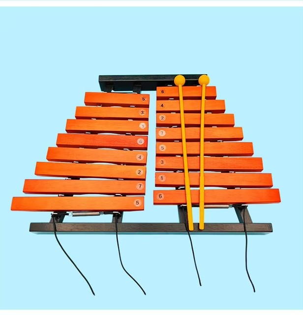 Xylophone Performance 16-tone Redwood Piano Instrument Classical Instrument Ethnic Style Harpsichord Player Playing the Piano