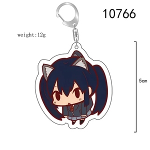 Kawaii K-ON! Figurines d'anime Porte-clés en acrylique Hirasawa Yui Mio Tainaka Ritsu Kotobuki Tsumugi Nakano Azusa Porte-clés Sac Pendentif de voiture - Product Image 6