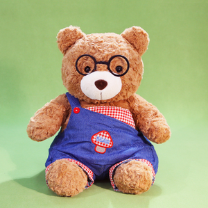Adorabile Orsacchiotto di Peluche, Alta Qualità, Orso Marrone Imbottito, Giocattolo <span class=keywords><strong>Musicale</strong></span> Elettronico - Product Image 4