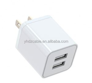 Mini 2.4A Dual Port Fast Charging Head US Multi-Port <b>Plug</b> <b>Adapter</b> for Android Phones and IPhones 15 Pro Max Electric Type - Product Image 2