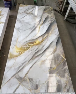 Panneau mural en <span class=keywords><strong>PVC</strong></span> imitation marbre, prix direct usine, revêtement protecteur UV, plaque <span class=keywords><strong>de</strong></span> marbre - Product Image 1