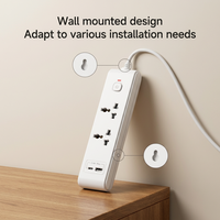 Regleta de Enchufes con Protección Contra Sobretensiones, Directo de Fábrica, con USB, Enchufe de Extensión UK de 3250W, Enchufe Múltiple Universal