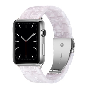Eraysun <span class=keywords><strong>Bracelet</strong></span> en résine de luxe pour <span class=keywords><strong>Apple</strong></span> <span class=keywords><strong>Watch</strong></span> Ultra 49mm 38 40mm 44 42mm <span class=keywords><strong>Bracelet</strong></span> en métal pour iWatch 8 7 6 5 4 <span class=keywords><strong>se</strong></span> 3 2 1 41 - Product Image 3