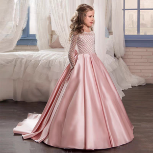 Vestido de Alta Gama para Niñas, de un Solo Hombro, con Cola Larga, Modelo Piano, Traje de Actuación, Falda Abullonada de Princesa para Niñas - Product Image 5