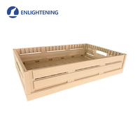 Caisse de transport pliable en plastique, empilable, robuste, en PP, pour la logistique, le transport de produits frais, le stockage et la manutention