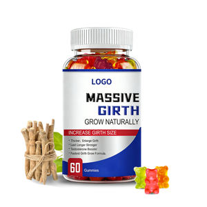 OEM ODM Gommose di Ashwagandha per Aumento Naturale della Circonferenza Maschile Integratore Naturale per Uomini Miglioramento dell'Umore ed Energia 60 Pezzi - Product Image 1