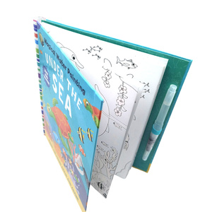 Libro Personalizzato del Mondo Sottomarino con Pittura ad Acqua, Libro delle Attività per Bambini, Libro da Colorare con Copertina Rigida per Bambini - Product Image 4