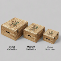 Caisse à vin en bois massif de qualité supérieure avec logo personnalisé, finition bois naturel, étui de transport pour spiritueux, pour la vente en gros aux vignobles