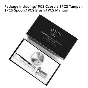 1 Pod 1 Tamper Wareset Vente chaude <span class=keywords><strong>Capsules</strong></span> de café réutilisables rechargeables pour barista <span class=keywords><strong>Capsules</strong></span> de café universelles en acier inoxydable - Product Image 6