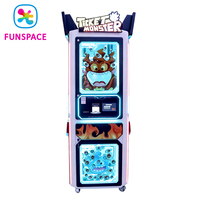 Funspace Arcade Machine de gestion de billets pour lieux de divertissement, 3 joueurs, en anglais, à monnayeur, avec fonctions de comptage et de déchiquetage de billets