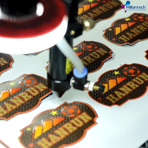 <span class=keywords><strong>Imprimante</strong></span> UV à plat de bureau Hanrun, <span class=keywords><strong>imprimante</strong></span> numérique 3D UV DTF pour logo, étiquette, autocollant, métal - Product Image 5