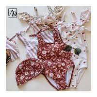 Aide Factory Maillot de bain personnalisé pour tout-petits Maillot de bain une pièce pour bébés enfants Marguerite Léopard Double impression Face Maillot de bain 2 pièces pour filles