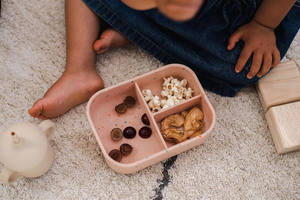 Loncheras Bento de Silicona de Grado Alimenticio de Alta Calidad DZ, Aptas para Microondas, con 3 Compartimentos, Contenedor de Almuerzo Portátil para Niños y Recién Nacidos - Product Image 5