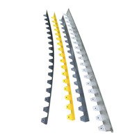 Bordure de jardin en acier inoxydable Taurus, blanc argenté brillant, sans creuser, pour aménagement paysager, bordure de pelouse, bordure de parterre de fleurs, épaisseur personnalisable