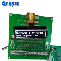 Pantalla OLED Genyu de 2.23 Pulgadas, Color Blanco, Interfaz SPI/I2C de 24 Pines, Panel OLED SSD1305, Pantalla OLED de 2.23 Pulgadas, 128x32