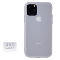 Six couleurs pour iPhone 11 Pro Max 2019, coque en TPU souple mat, coque de téléphone portable en gel pour iPhone 11 8 7 6 Plus, TPU02