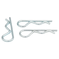 Zinc Plated Steel Cotter Hairpin R Clips Fastener Assortment Kit Hitch Clevis Pin Lock System