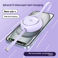 Kabel Data Dapat Ditarik dan Disesuaikan Tipe-C/Micro USB Konektor Arus Tinggi 100W Pengisian Cepat Garansi 12 Bulan Hadiah Suvenir
