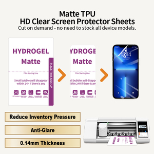 Protecteur d'écran universel en <span class=keywords><strong>film</strong></span> hydrogel 2.5D anti-reflet, anti-rayures, auto-adhésif, en TPU souple mat pour téléphone portable - Product Image 2