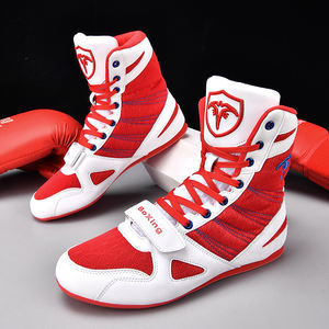 Customizable Microfiber Men’s Boxing <b>Boots</b> Weightlifting Bodybuilding Indoor Wrestling Training Shoes (OEM/ODM Supported) - Product Image 3