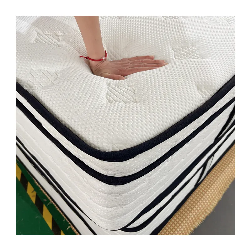 Superior Comfortable Pocket Spring Latex Memory Foam Orthopedic Mattress In A Box Euro Top Custom Wholesale