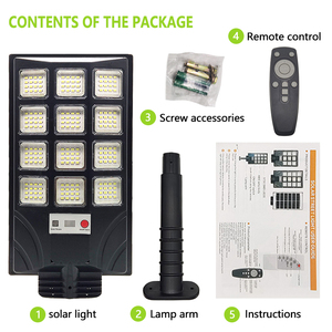Lanterna LED Solar Tudo em Um com Carcaça em ABS, IP65 à Prova de Chuva, com Controle Remoto para Iluminação de Jardins, Caminhos e Ruas - Product Image 5