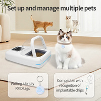 Bac à litière automatique intelligent et élégant pour chat avec puce RFID et capteur infrarouge, programmable, affichage LCD programmable, étanche