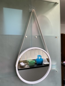 Miroir mural rond doré <span class=keywords><strong>2022</strong></span>, cadre en plastique suspendu <span class=keywords><strong>de</strong></span> 30CM, grand cercle noir doré, pour <span class=keywords><strong>salle</strong></span> <span class=keywords><strong>de</strong></span> bains, salon et entrée - Product Image 4