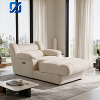 Canapé inclinable électrique moderne en cuir véritable, dossier réglable, design modulaire, confortable pour salon et chambre à coucher